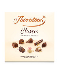 Продуктови Категории Шоколади Thorntons Колекция шоколадови бонбони - бял, млечен и черен шоколад 262 гр